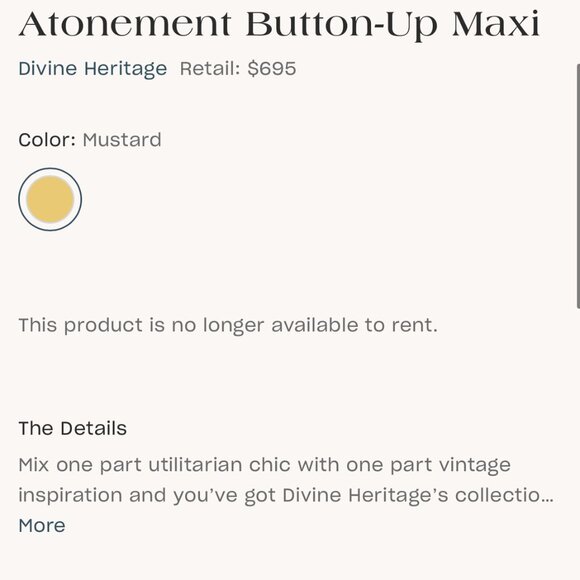 new $700 DIVINE HERITAGE ANTHROPOLOGIE atonement button maxi dress SILK - Picture 5 of 5